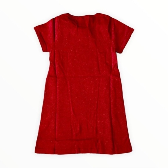 H&M Kids | Red | GLITTERY KNIT DRESS - Picture 2 of 7